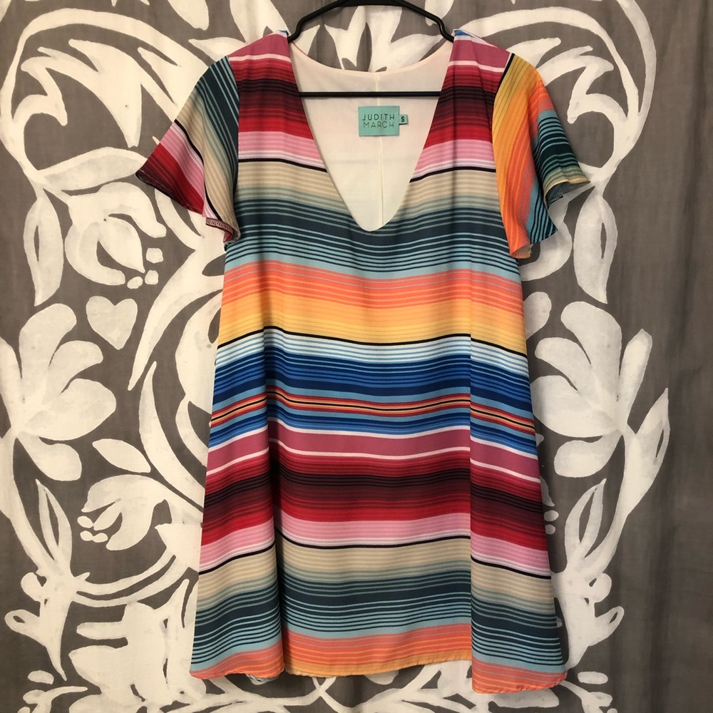 Judith March Serape Stripe Dress